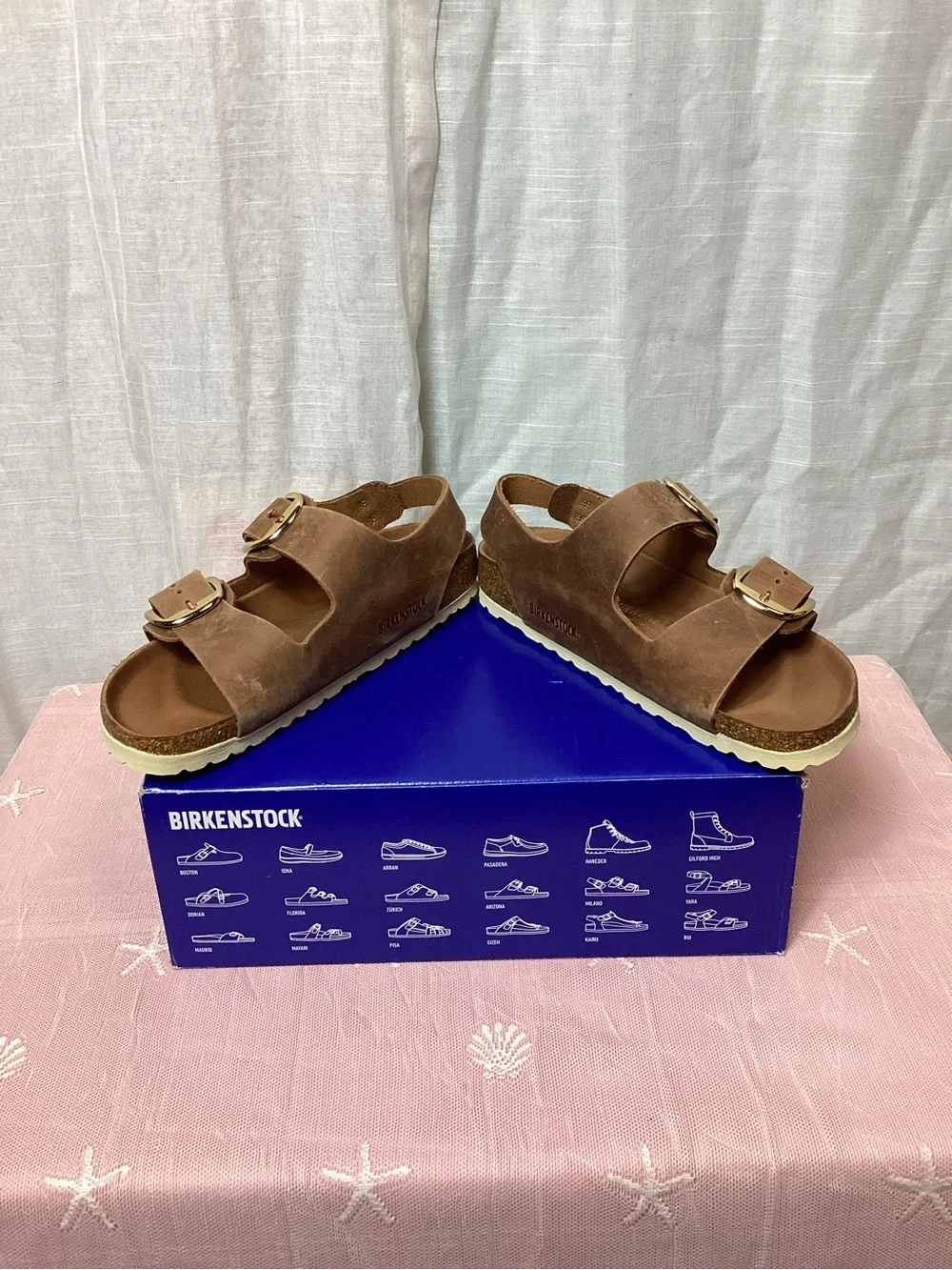 NWT Birkenstock Milano Big Buckle Sandals; Size: 8